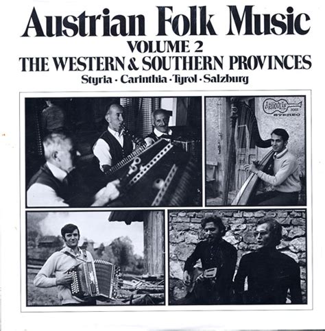 Austrian Folk Music II Western Provinces - various artists / Arhoolie ...