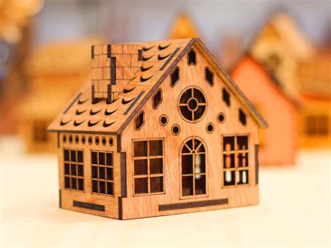 Laser Cut Mini House Model Kit Svg Dxf Cdr Ai Pdf Free Download