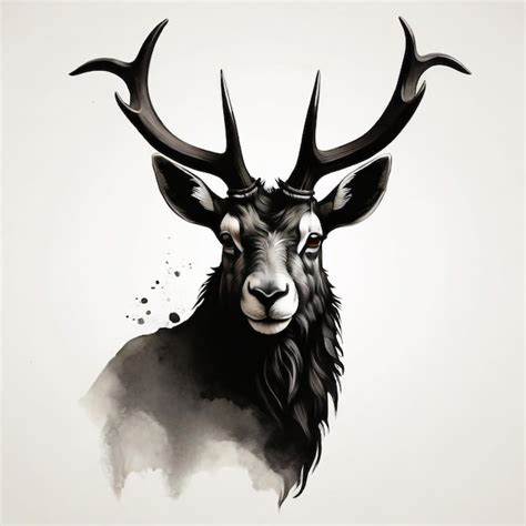 Premium Photo Potrait Of Markhor Wild Deer Image