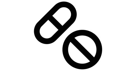 Drugs free vector icon - Iconbolt