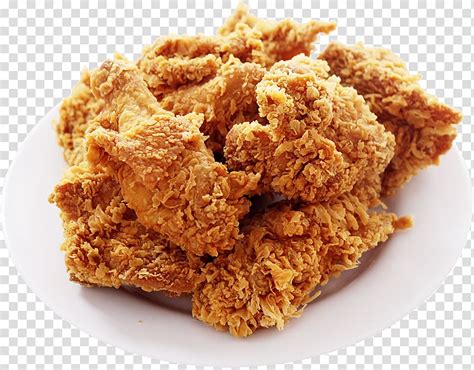 Fried Chicken On White Plate Crispy Fried Chicken Kfc Barbecue Chicken