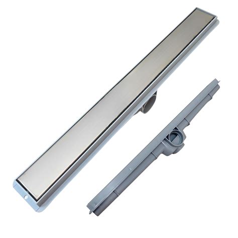 Ralo Banheiro 5x50 Inox 2 Em 1 Invisivel Coletor Cinza E Tela