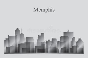 Memphis Skyline Silhouette Stock Illustrations – 151 Memphis Skyline Silhouette Stock ...