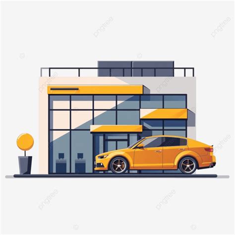 Car Dealership Vector Concept Color Illustration Car Dealership