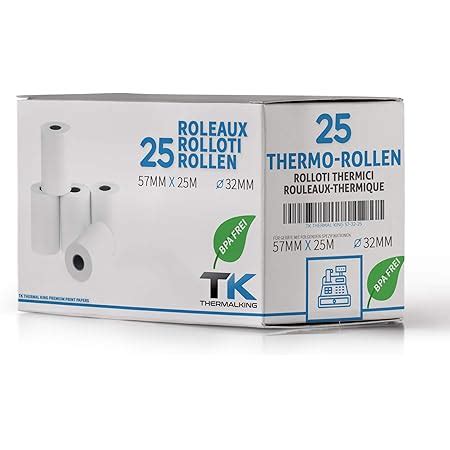 Ec Cash Thermorollen 57mm X 14m X 12mm Kassenrollen Thermopapier