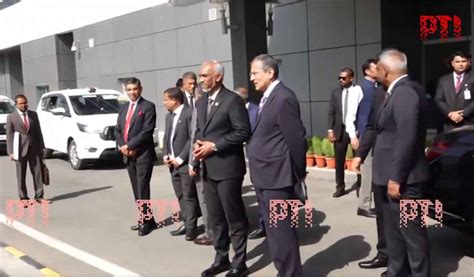 Maldives President Muizzu Lands In Delhi To Attend Modis Oath Taking