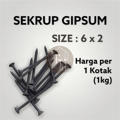 Jual Skrup Gypsum Skrup Gipsum Sekrup Gypsum Ukuran X Harga Per