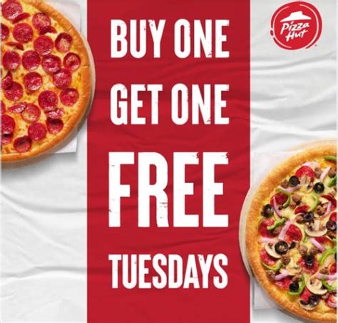 PIZZA HUT TUESDAY OFFERS "BUY ONE GET ONE FREE" 2024 - Wow Deals 360