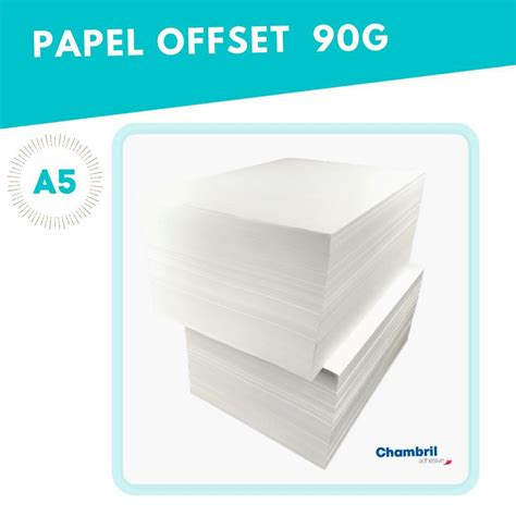 Papel Offset Chambril A3 A4 A5 A6 A7 Etc Branco 56g 63g 75g 90g 120g