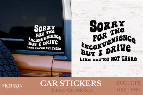 Car Stickers SVG Funny Car Window Decal Graphic by petuniadigitaldesign ...