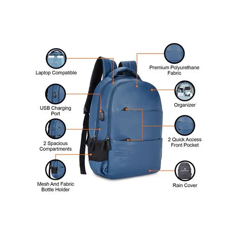 Buy Aristocrat Classic Laptop Backpack Blue Online