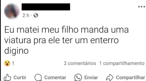 Mãe é Presa Após Postar Em Rede Social Que Matou O Próprio Filho