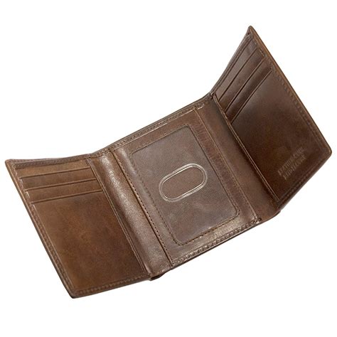 Men S RFID Secure Trifold Wallet