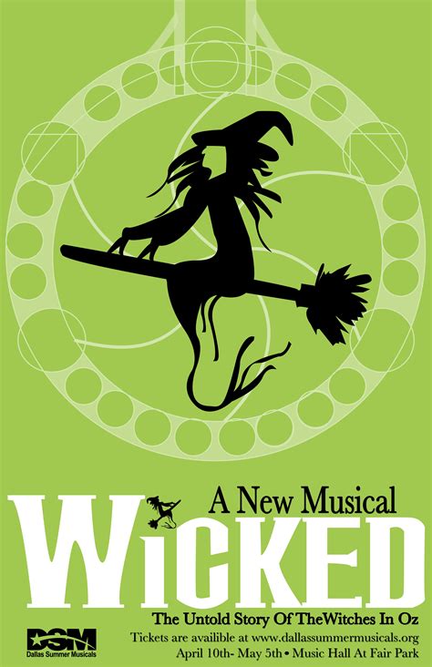 Wicked Play Poster Broadway Posters Play Poster Theatre Poster