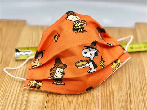 Peanuts Face Mask Snoopy Face Mask Snoopy Mask Halloween | Etsy