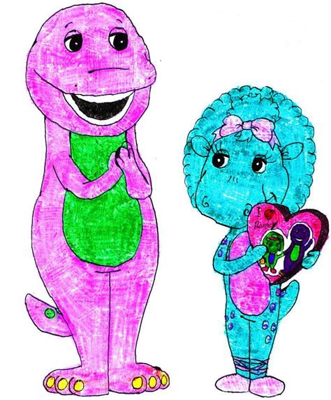 Baby Bop Gives Barney A Valentine by BestBarneyFan on DeviantArt