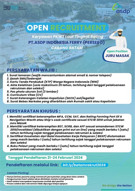 Pt Asdp Indonesia Ferry Persero Karir Dan Info