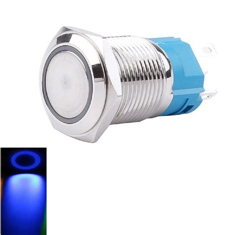 Mm V Led On Off Waterproof Ip Stainless Steel Latching Push