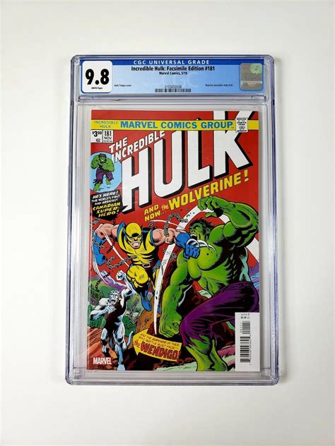 Incredible Hulk Facsimile Edition Cgc Grade Marvel Comics