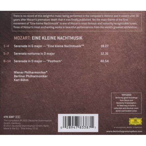 Various Artists Eine Kleine Nachtmusik CD Wolfgang Amadeus Mozart