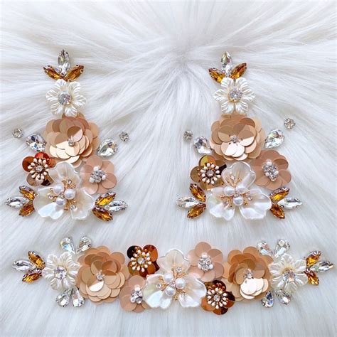 D Flower Chunky Beads Nude Brown Shopee Malaysia