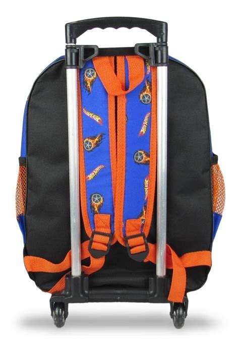 Kit Mochila Escolar Rodinhas Lancheira E Estojo Hot Wheels Frete Gr Tis