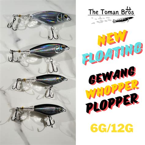 Gewang Whopper Popper Floating Umpan Casting Haruan G Shopee