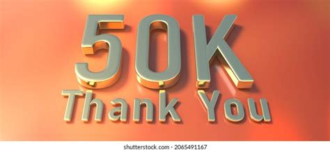 50k Followers Celebration Thank You Fifty Stock Illustration 2065491167 Shutterstock