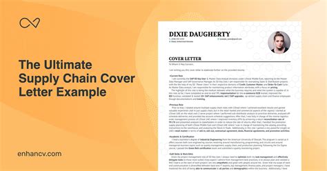Top Supply Chain Cover Letter Examples For 2023