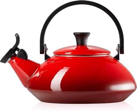 Amazon Le Creuset Enamel On Steel Zen Tea Kettle 1 6 Qt Cerise