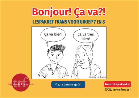 Lespakket Frans Voor Kids 1 Bonjour Ça Va Bonjour Ça Va