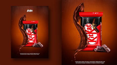 KitKat Chocolate Poster Design Photoshop Tutorials YouTube