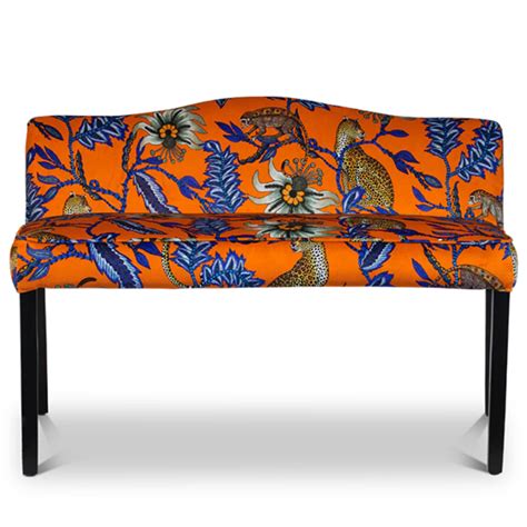 Банкетка Оранжевый Орнамент Zambezi Monkey Bean Flame Bench по цене 126 ...