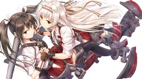 Zuikaku And Shoukaku Hd Wallpaper Anime Twintails And Long Hair By 翠燕（すいえん）