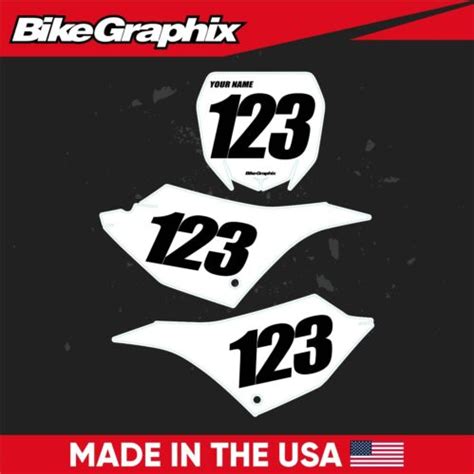 Custom MX Number Plates Graphics Kit FITS YAMAHA 2022 2025 YZ 125 YZ