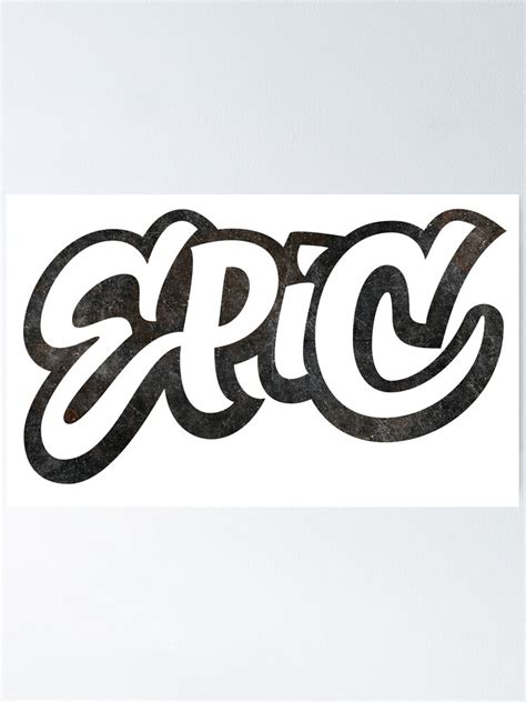 "EPIC Lettering - Graffiti Style on White" Poster for Sale by 26 ...