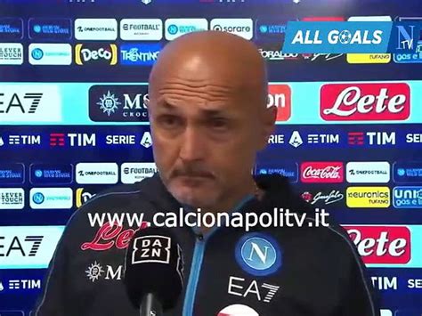 Napoli Bologna Intervista Post Partita Luciano Spalletti