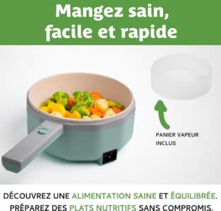 Casserole Electrique Portable Petite Marmite Fondue Hot Pot Cuiseur