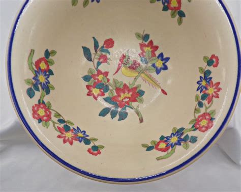 Shenango China Cereal Bowl Yellow Bird Pattern Restaurant Quality Etsy
