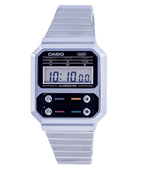 Casio Vintage Digital Stainless Steel A We A A We Men S Watch