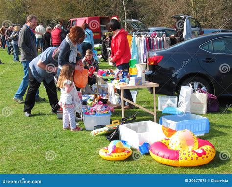 Car Boot Or Table Top Sale Editorial Image Image Of Second Sell