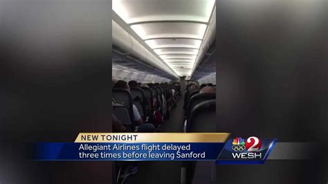 Allegiant Airlines flight delayed three times before leaving Sanford