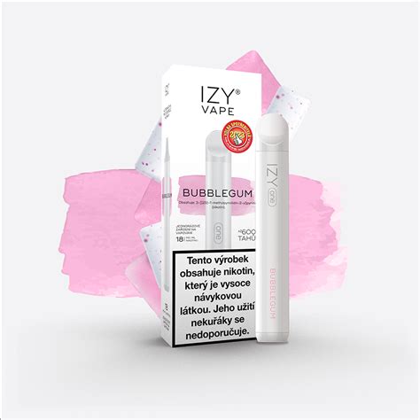 IZY VAPE ONE Bubblegum 18mg White 1bal IZYVAPE