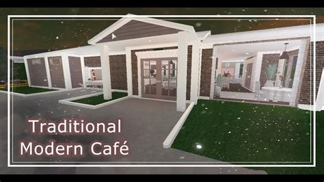 Traditional Modern Café Bloxburg Youtube