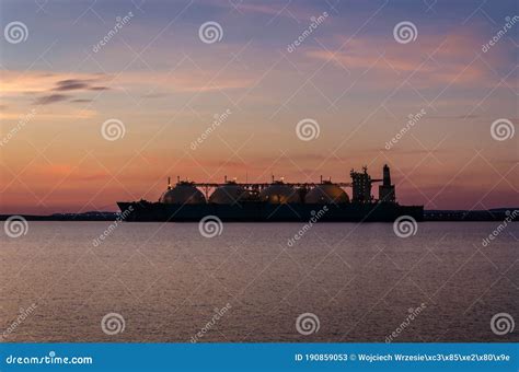 LNG TANKER stock image. Image of natural, engineering - 190859053