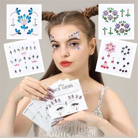 3d Sexy Face Tattoo Sticker Temporary Tattoo Music Festival Flash Fake