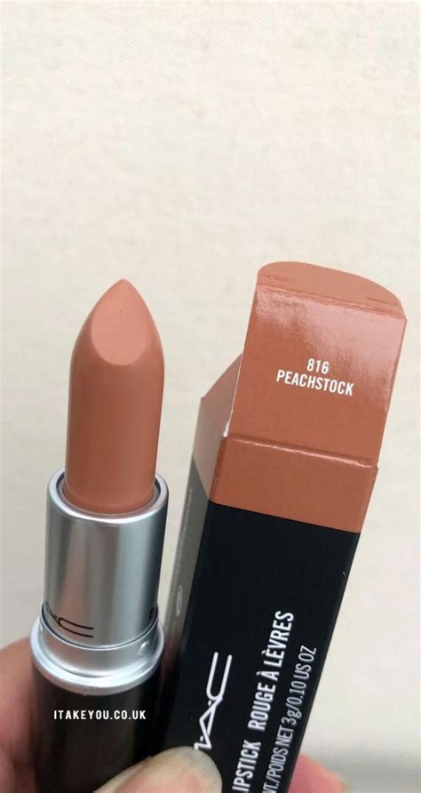 Mac Peachstock Lipstick Mac Satin Lipstick Mac Peachstock Swatch