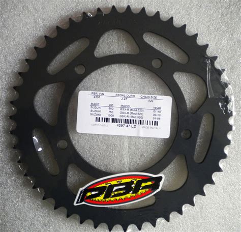 PBR REAR SPROCKET ERGAL HARD 520 PITCH 42 TEETH FOR SUZUKI GSXR 600