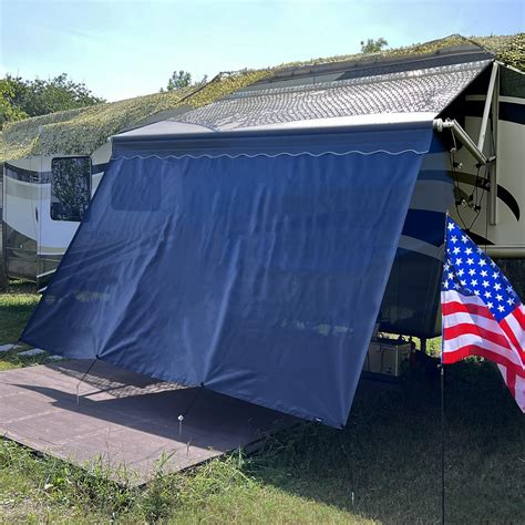 Dulepax Rv Awning Shade Screen 8x173 Black Mesh Rv