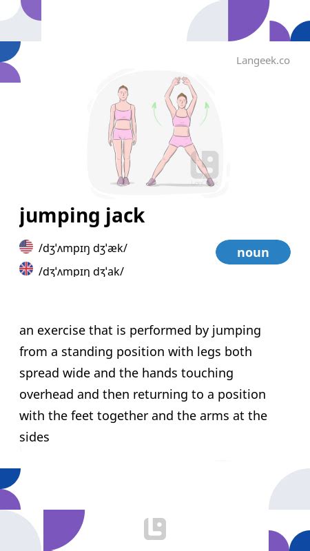 Definition Meaning Of Jumping Jack Picture Dictionary